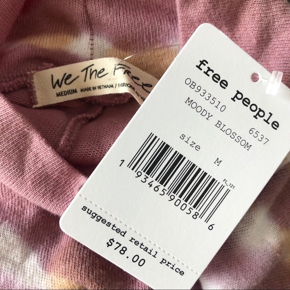 Free People Psychedelic Turtleneck Top NWT - Picture 6 of 7